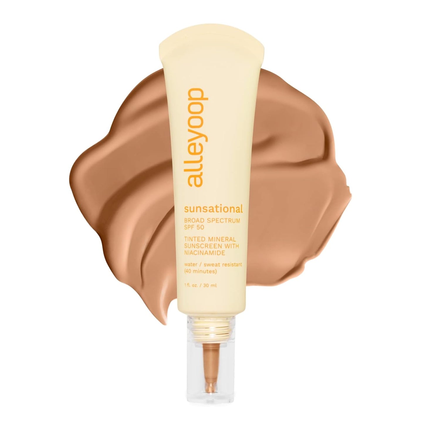 Sunsational Tinted Moisturizer Sunscreen for Face Broad Spectrum SPF 50, Tinted 100% Mineral Sunscreen with Niacinamide & Jojoba, Protects Hydrates and Soothes Skin, Vegan, Cruelty-Free - Star