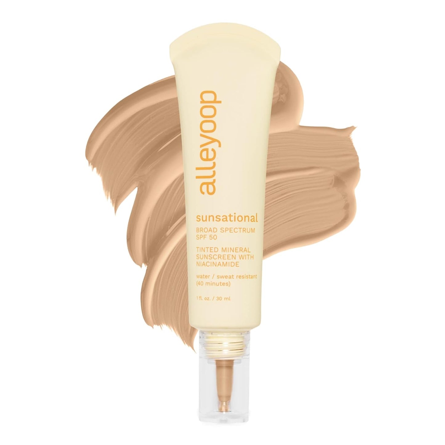 Sunsational Tinted Moisturizer Sunscreen for Face Broad Spectrum SPF 50, Tinted 100% Mineral Sunscreen with Niacinamide & Jojoba, Protects Hydrates and Soothes Skin, Vegan, Cruelty-Free - Star